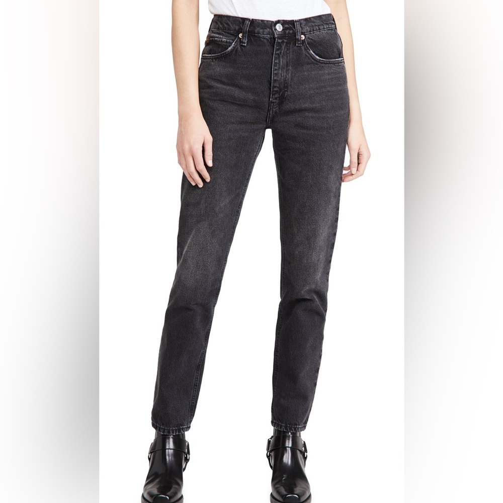 Re/Done 70s Straight in Broken-in Black Size 23